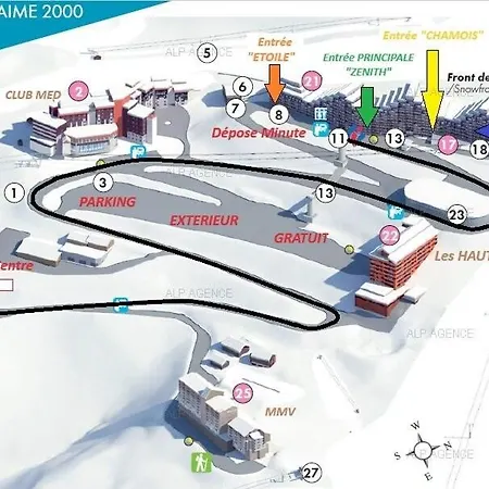 Aime 2000 - 3/4 Pers - Aime 2000 - Plagne Aime 2000 - C03a2 Mae-0944 Daire *